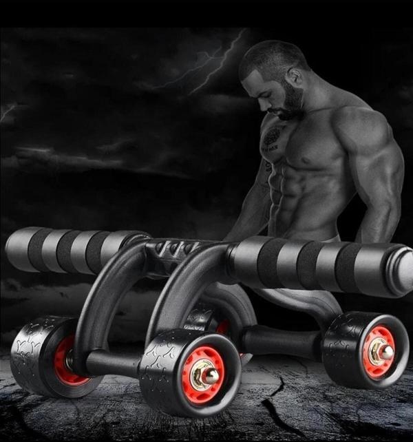 Leyaton Ab Roller Karın Ve Kol Kası Egzersiz Aleti Fitnes Güç Tekerleği Fitness (Diz Pedi Hediye) - Image 1