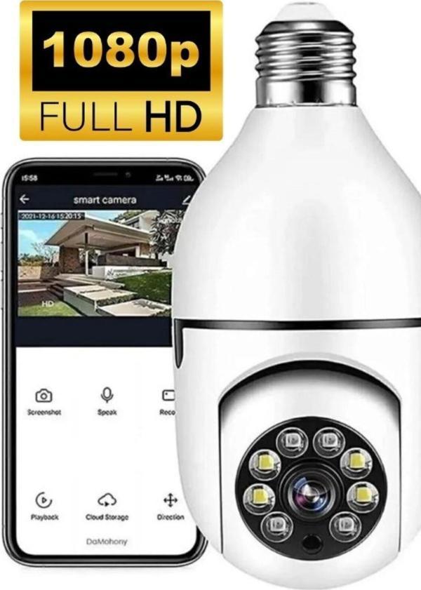 Smith Ampul Kamera Harekete Duyarlı Gece Görüşlü Kablosuz Bebek Izleme Kamerası Güvenlik Akıllı Wifi Ampül - Image 1