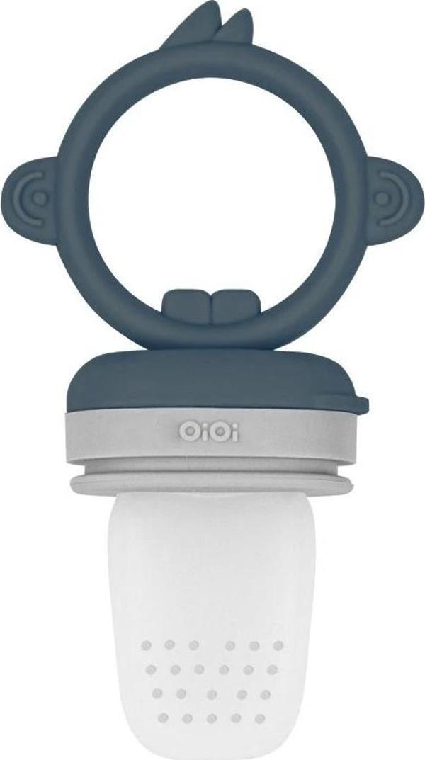 Nessiworld   Silikon Püre Meyve Sebze Emziği Deep Blue / Powder Grey - Image 1