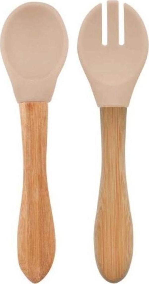 Nessiworld   Mama Kaşığı ve Çatal Seti Bubble Beige - Image 1