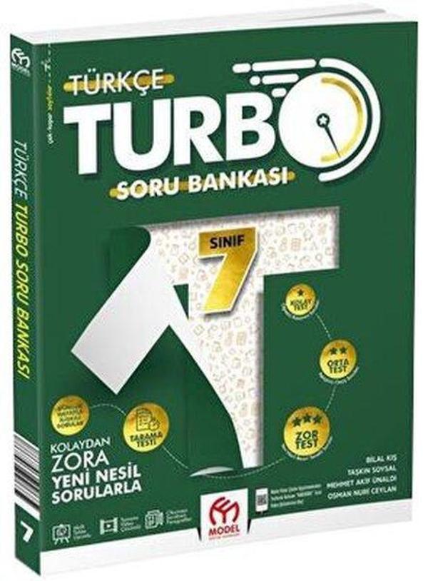 7. Sınıf Turbo Türkçe Soru Bankası - Model Eğitim Yayınları - Image 1