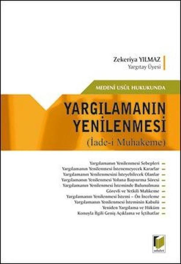 Yargılamanın Yenilenmesi - Adalet Yayınları - Image 1