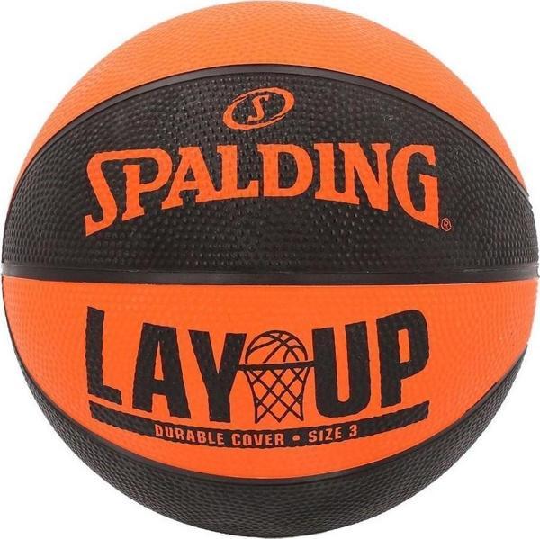 Spalding Basketbol Topu 2021 Layup Orange/Black Size:3 (84366Z) - Image 1