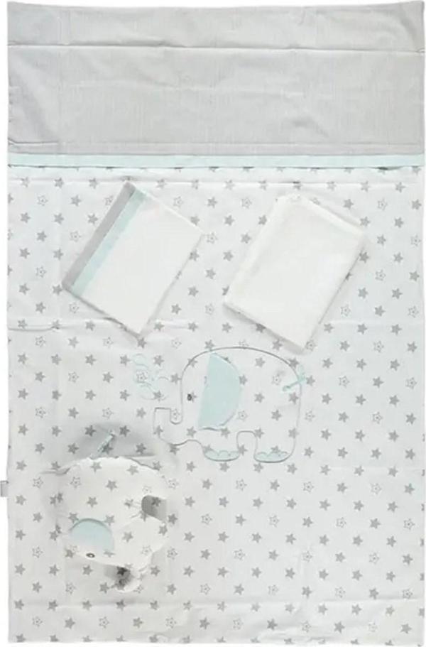 Bibaby Filli Bebek Nevresim Takımı 69071 Mint - Image 1