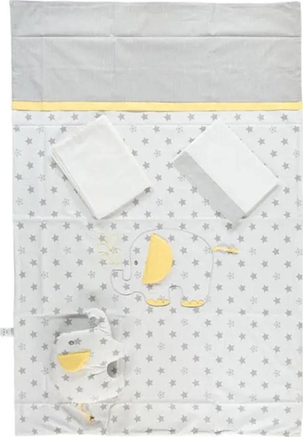 Bibaby Filli Bebek Nevresim Takımı 69071 Sarı - Image 1