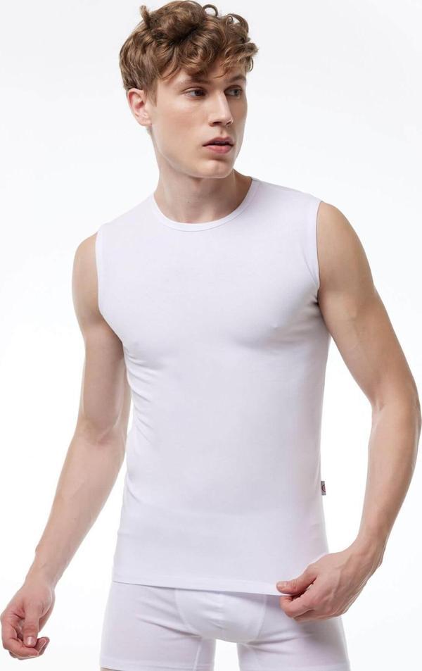 Malabadi 007 Erkek Sıfır Yaka İz Yapmayan Modal Kolsuz Lycralı Atlet - Image 1