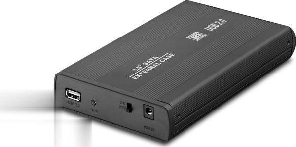 Hdd Kutu Usb2.0 Metal Sata 3.5" Siyah HDX1753 - Image 1