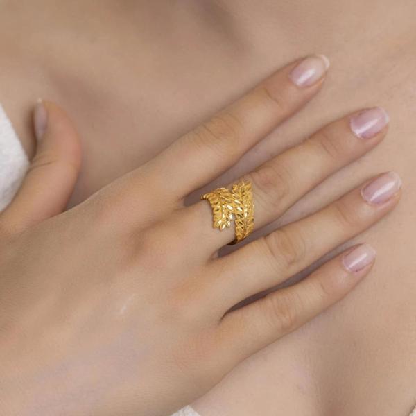 Yiğitbaşı Gold 22 Ayar Fancy Yüzük 3094 - Image 1
