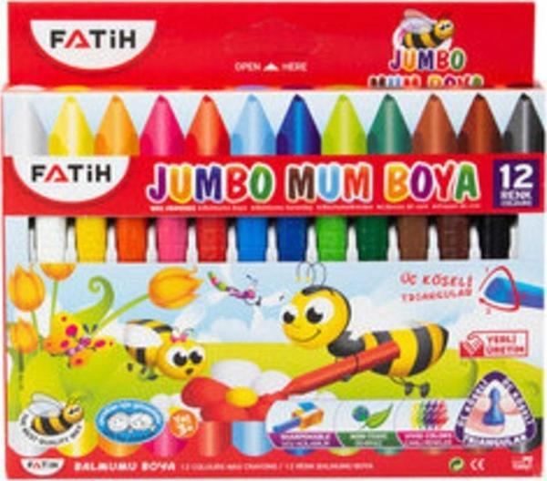 Mum Boya Jumbo Wax Crayons 12 Renk - Image 1