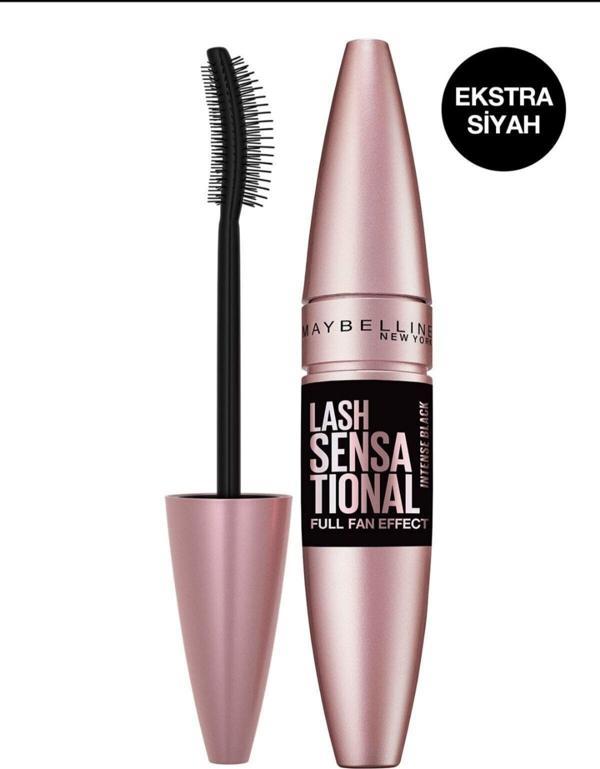 Maybelline New York Lash Sensational Yelpaze Etkili Intense Black Maskara - Ekstra Siyah - Image 1
