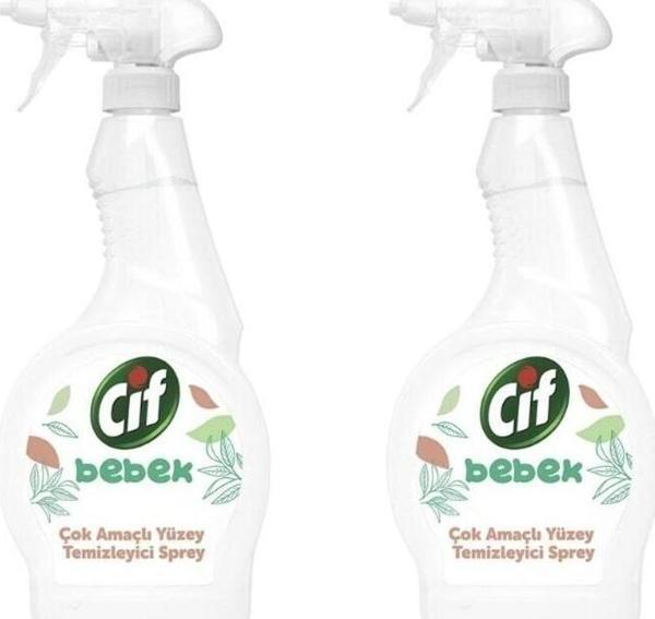 Cif Bebek Çok Amaçlı Yüzey Temizleyici Sprey 2X 500 Ml - Image 1