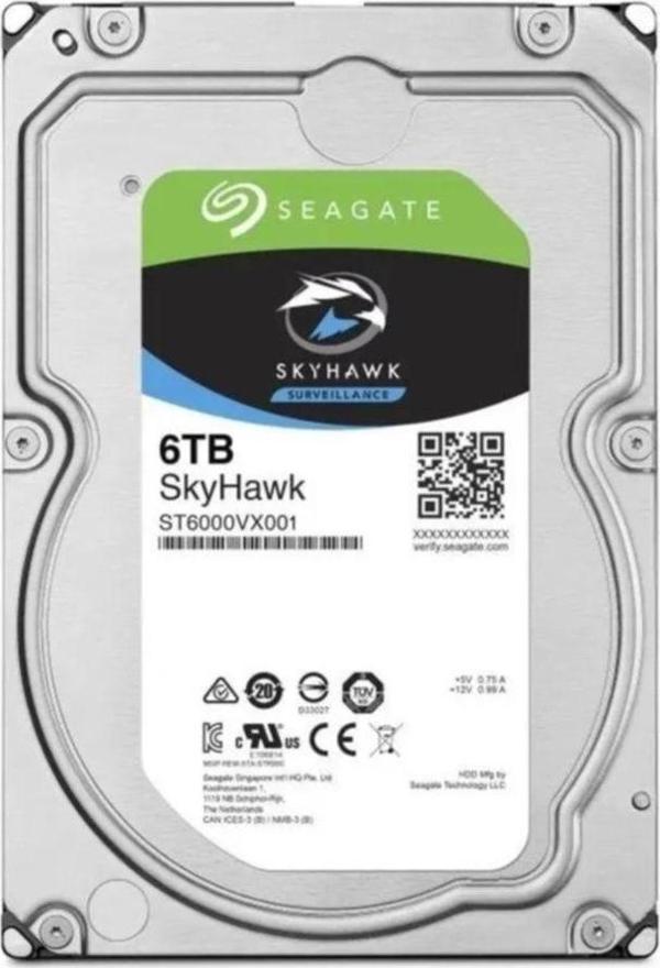 Tbg Seagate Skyhawk 5400 Rpm 6Tb Pc St6000Vx001 7/24 Güvenlik Hdd - Image 1