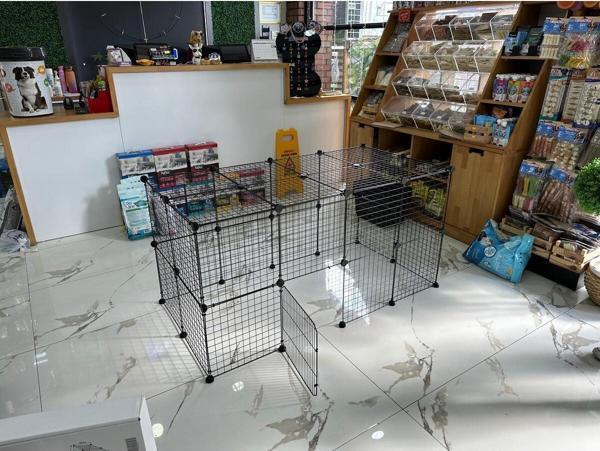 Zoo Köpek,Kedi,Tavşan,Ginepig, Tavşan Evcil Hayvan Çelik Metal Uzatılabilir 24 Panel - Image 1