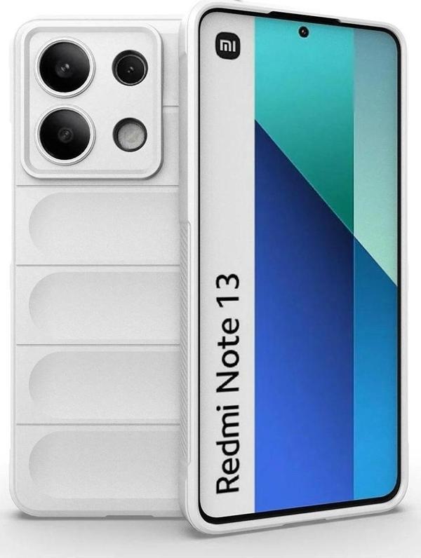 Xiaomi Redmi Note 13 4G Kılıf Optimum Silikon - Krem - Image 1
