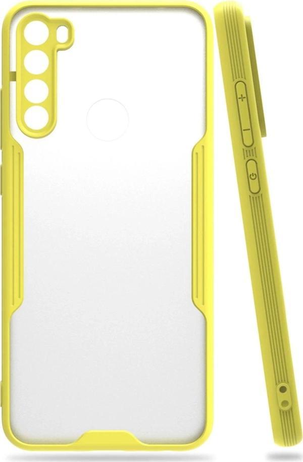 Xiaomi Redmi Note 8 Kılıf Platin Silikon - Sarı - Image 1