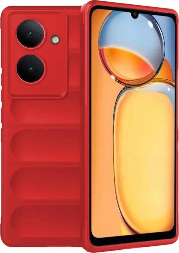 Xiaomi Redmi 13C Kılıf Optimum Silikon - Kırmızı - Image 1