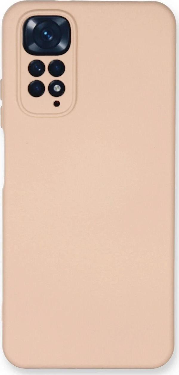 Xiaomi Redmi Note 11 Kılıf Nano içi Kadife Silikon - Pudra - Image 1