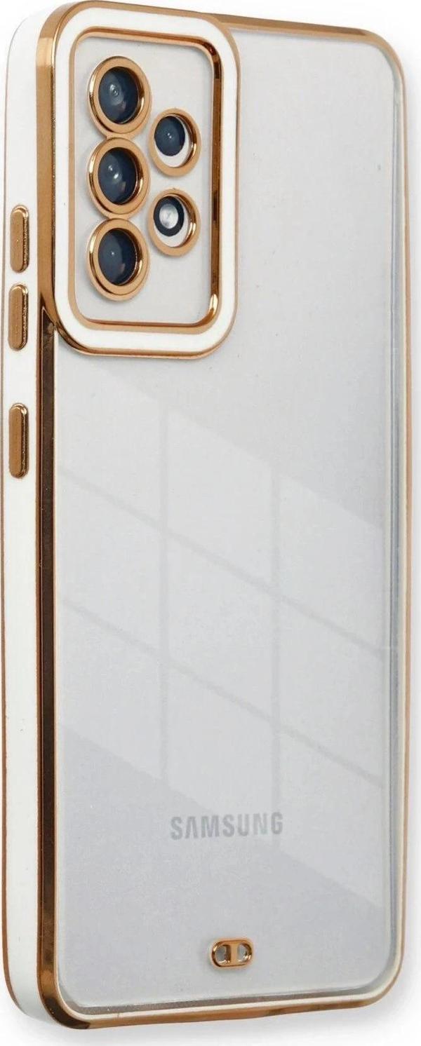 Samsung Galaxy A53 5G Kılıf Liva Lens Silikon - Beyaz - Image 1