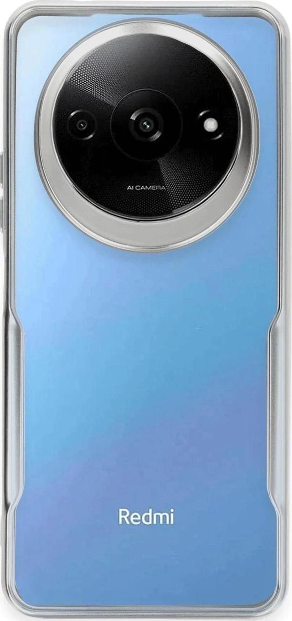 Xiaomi Redmi A3 4G Kılıf Boyi Silikon Kapak - Gümüş - Image 1