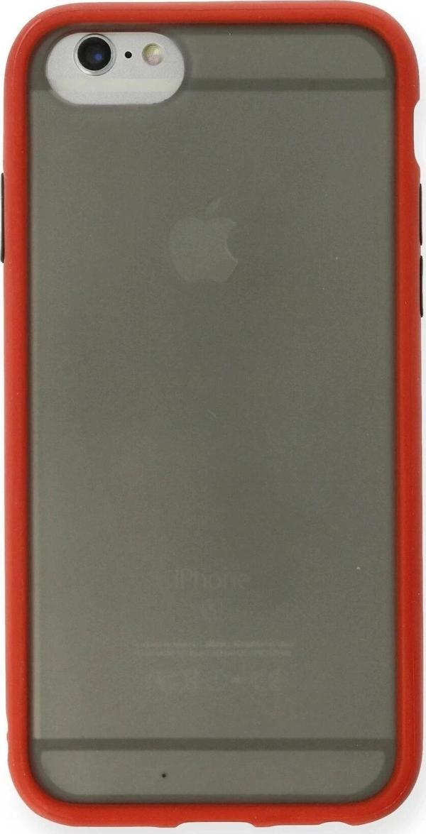 iPhone 6 Kılıf Montreal Silikon Kapak - Kırmızı - Image 1