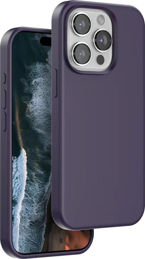 Venco iPhone 15 Pro Max Home Magsafe Kapak - Derin Mor - Image 1