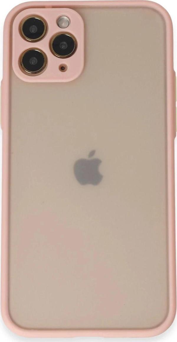 iPhone 11 Pro Kılıf Montreal Silikon Kapak - Pembe - Image 1