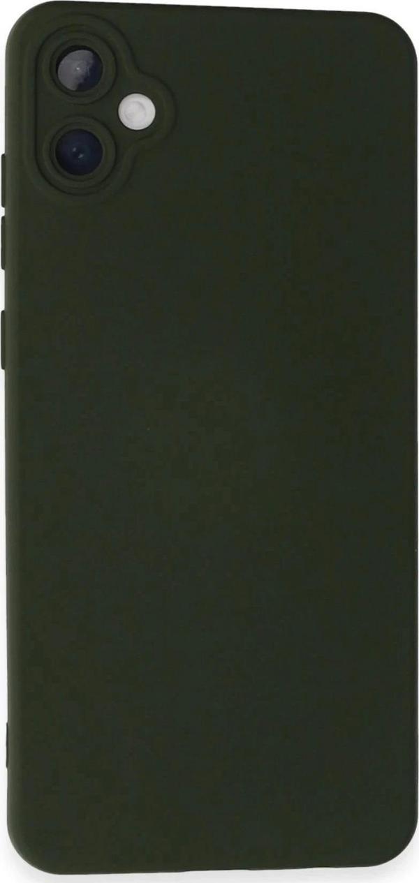 Samsung Galaxy A05 Kılıf Nano içi Kadife Silikon - Koyu Yeşil - Image 1