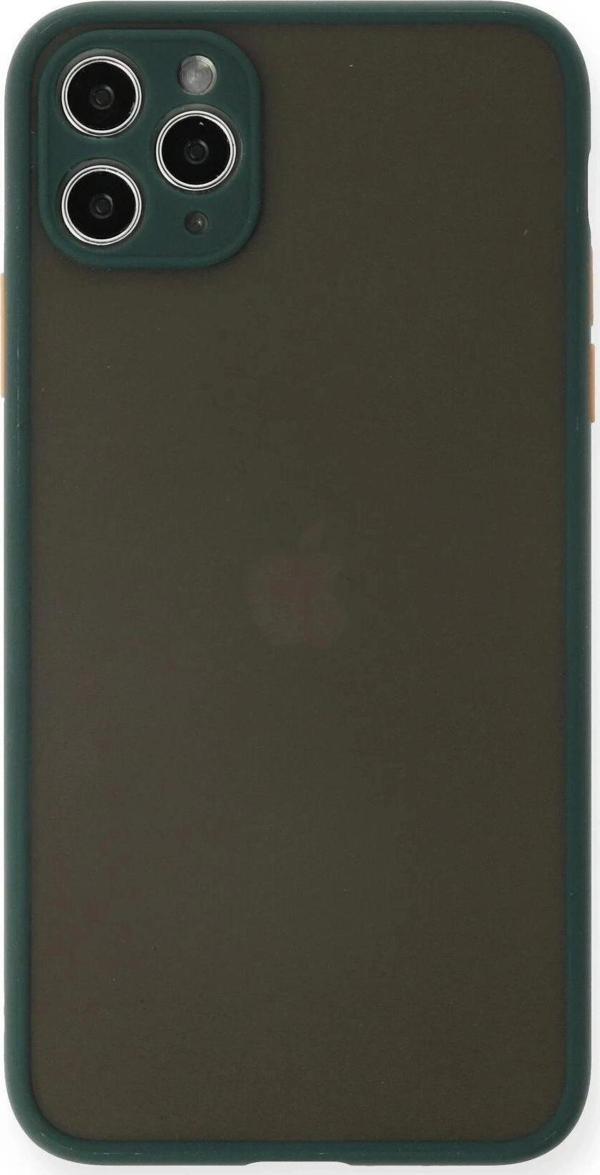 iPhone 11 Pro Max Kılıf Montreal Silikon Kapak - Yeşil - Image 1
