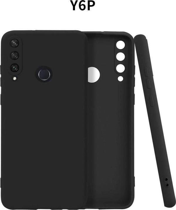 Huawei Y6P Kılıf First Silikon - Siyah - Image 1