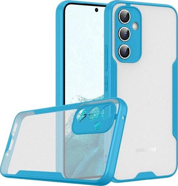 Samsung Galaxy A24 4G Kılıf Platin Silikon - Mavi - Image 1