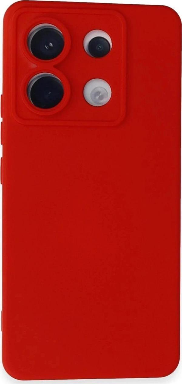 Xiaomi Redmi Note 13 Pro 5G Kılıf Nano içi Kadife Silikon - Kırmızı - Image 1