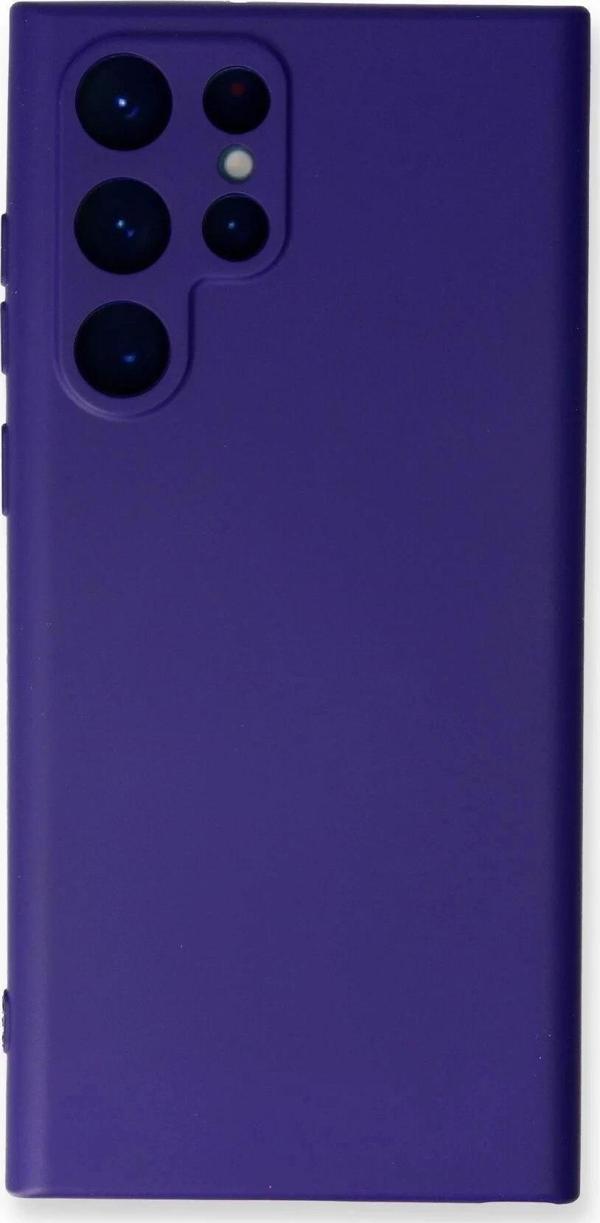Samsung Galaxy S24 Ultra Kılıf Nano içi Kadife Silikon - Mor - Image 1
