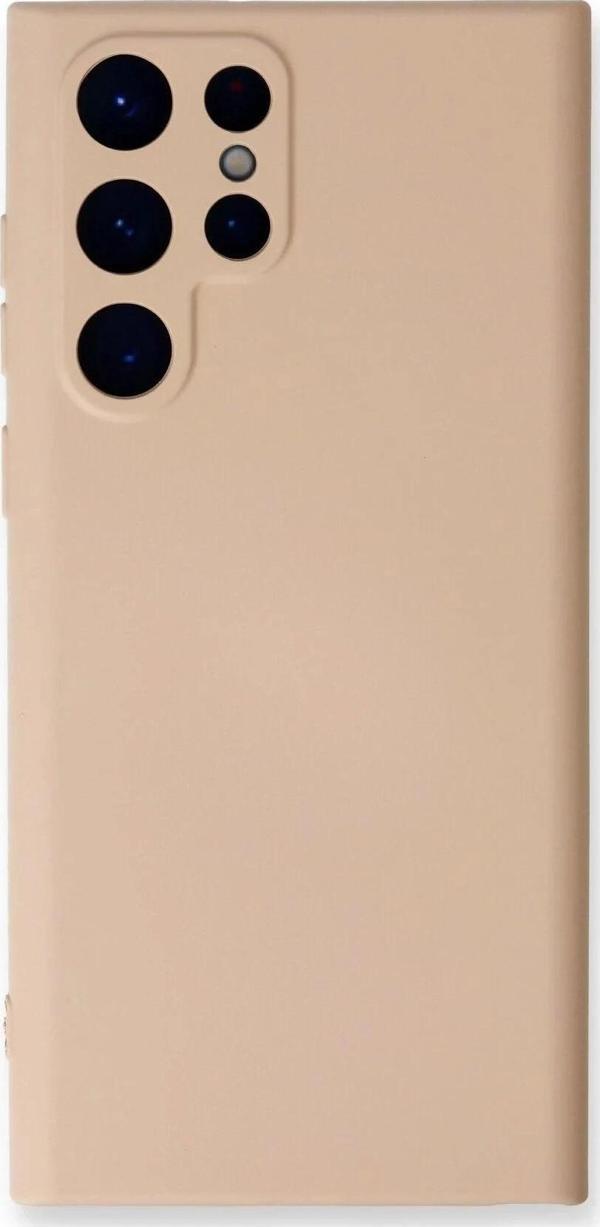Samsung Galaxy S24 Ultra Kılıf Nano içi Kadife Silikon - Pudra - Image 1