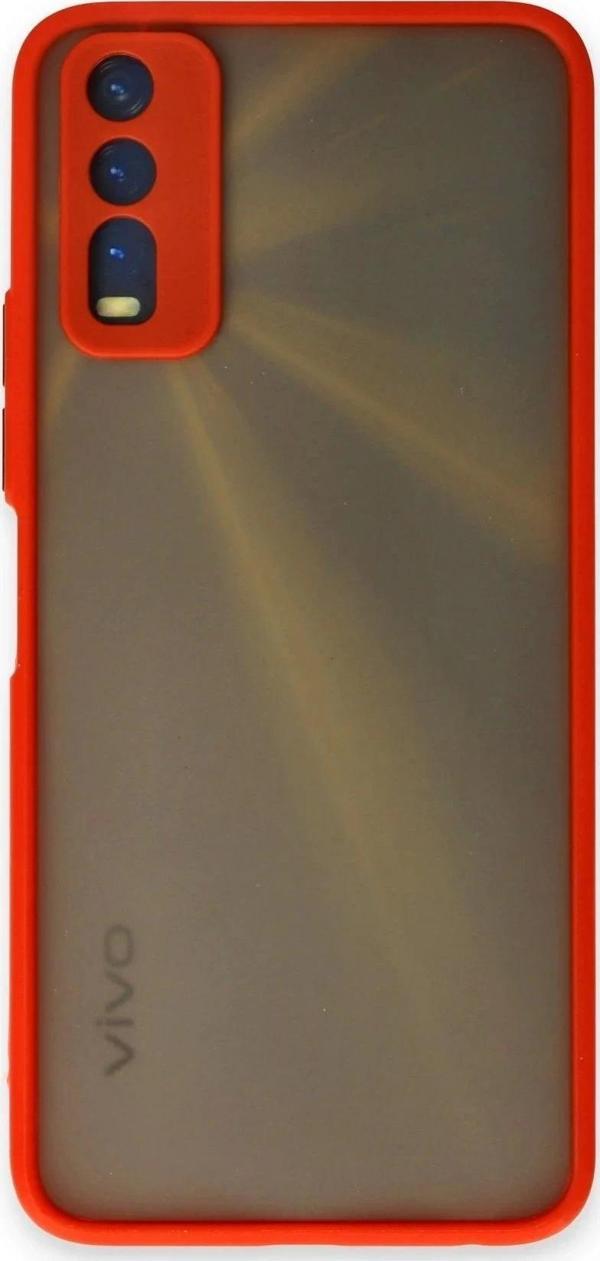 Vivo Y11S Kılıf Montreal Silikon Kapak - Kırmızı - Image 1