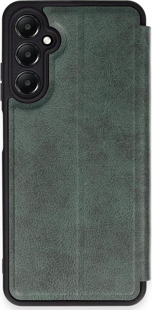 Samsung Galaxy A55 5G Kılıf Flip Cover - Koyu Yeşil - Image 1