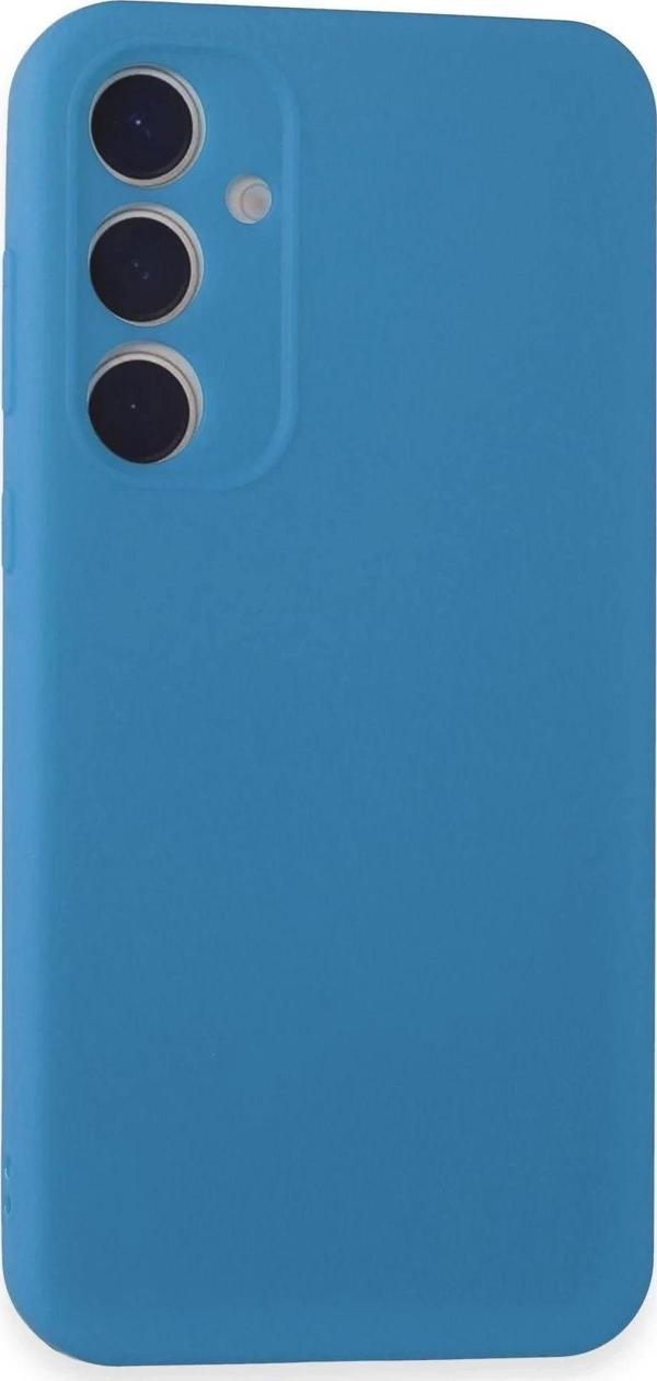Samsung Galaxy A15 4G Kılıf First Silikon - Mavi - Image 1