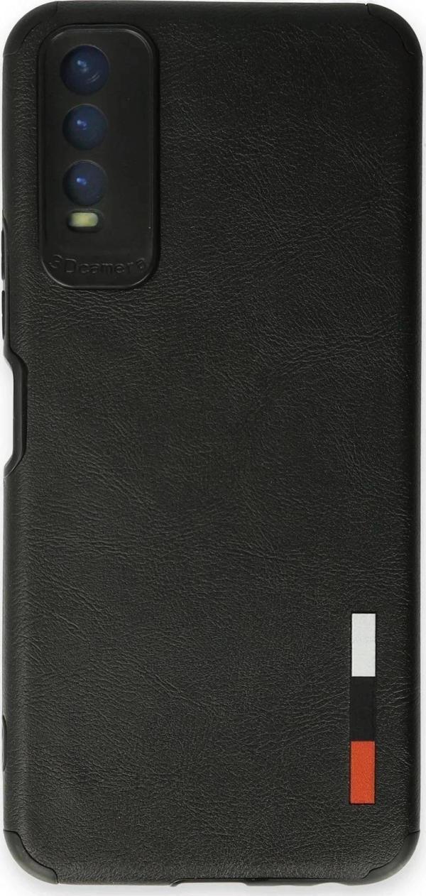 Vivo Y11S Kılıf Loop Deri Silikon - Siyah - Image 1