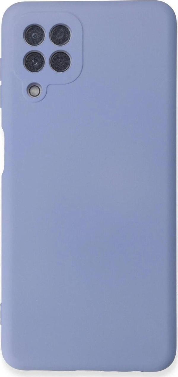 Samsung Galaxy A22 Kılıf Nano içi Kadife Silikon - Lila - Image 1