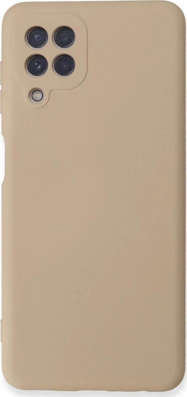 Samsung Galaxy A22 Kılıf Nano içi Kadife Silikon - Pudra - Image 1
