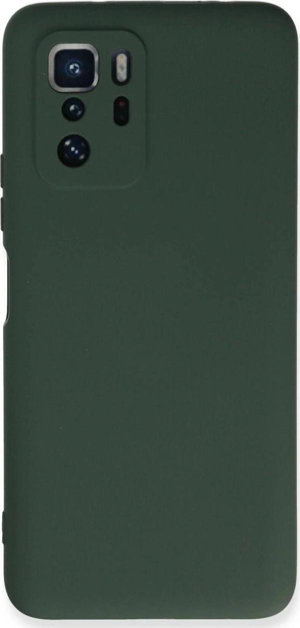 Xiaomi Poco X3 GT Kılıf Nano içi Kadife Silikon - Koyu Yeşil - Image 1