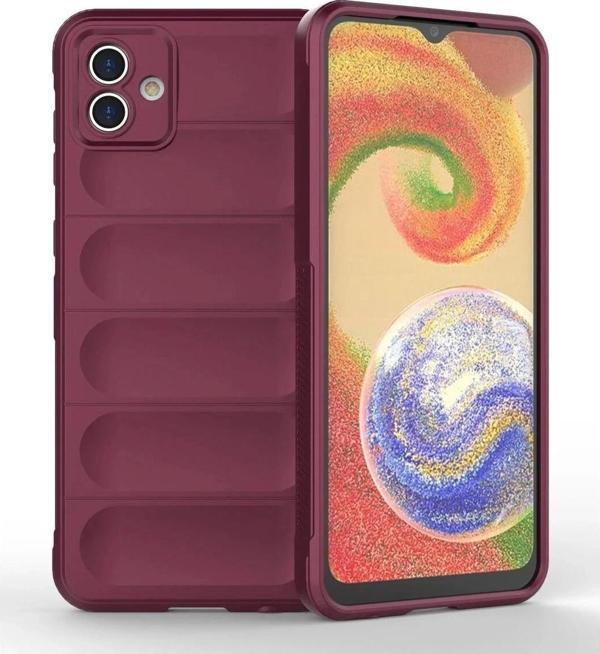 Samsung Galaxy A04E Kılıf Optimum Silikon - Bordo - Image 1