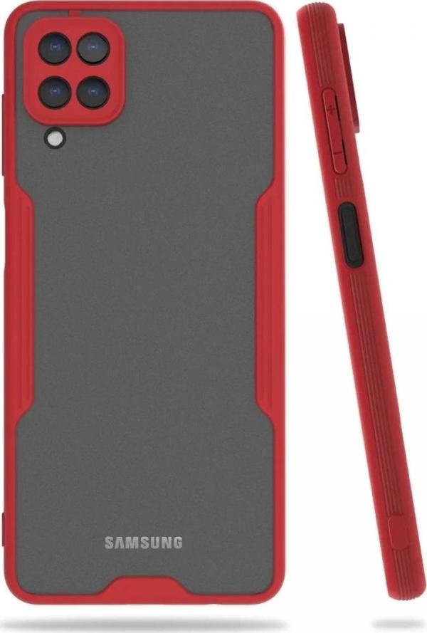 Samsung Galaxy A22 Kılıf Platin Silikon - Kırmızı - Image 1