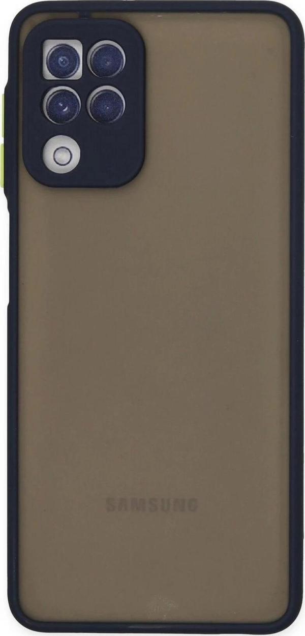 Samsung Galaxy A22 Kılıf Montreal Silikon Kapak - Lacivert - Image 1