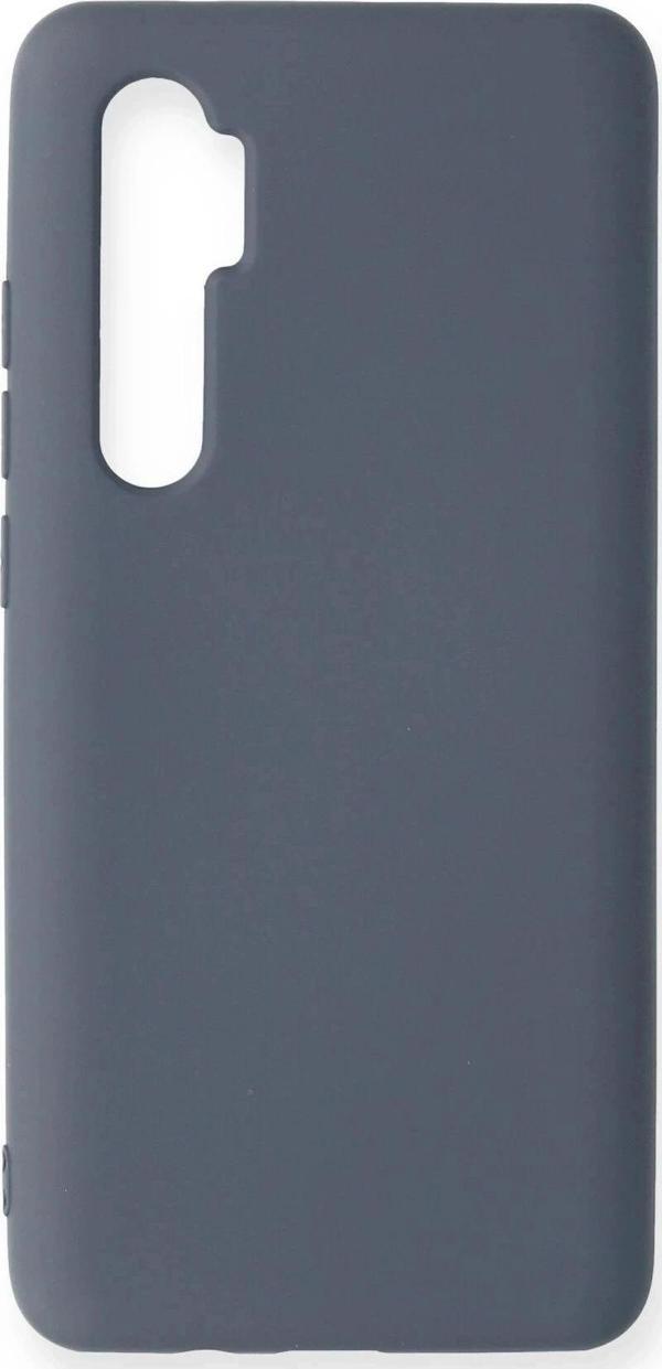 Xiaomi Mi Note 10 Lite Kılıf Nano içi Kadife Silikon - Gri - Image 1