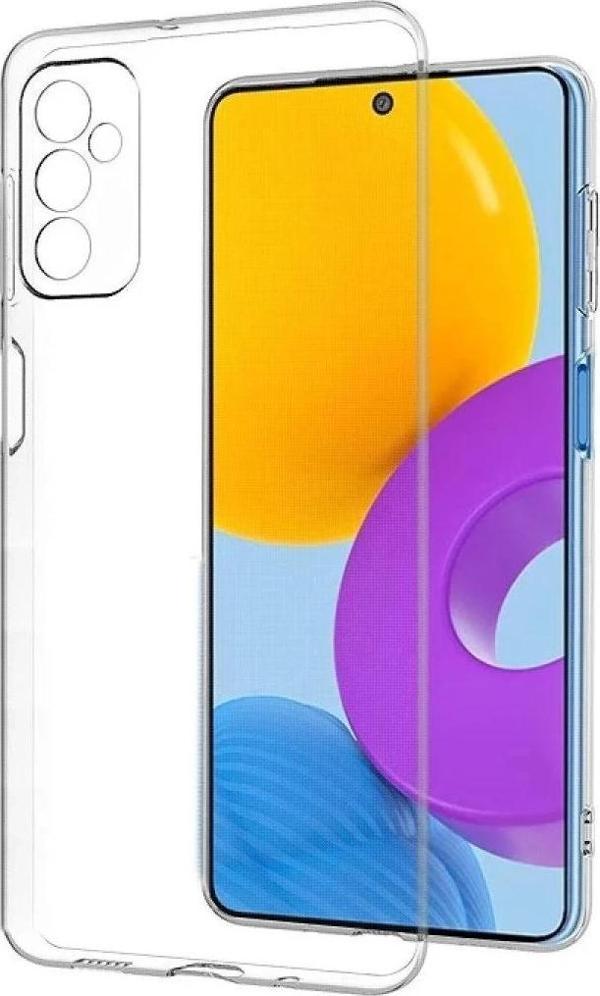 Samsung Galaxy M52 5G Kılıf Deluxe 2mm Şeffaf Silikon - Şeffaf - Image 1