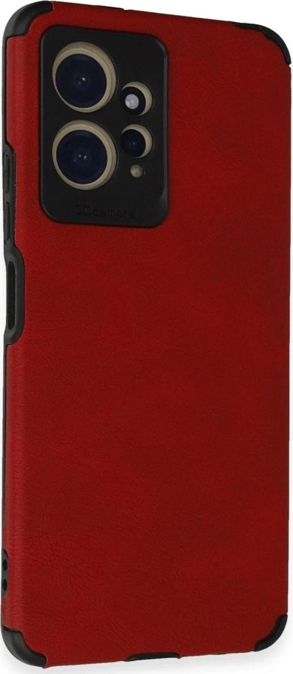 Xiaomi Redmi Note 12 4G Kılıf Loop Deri Silikon - Kırmızı - Image 1