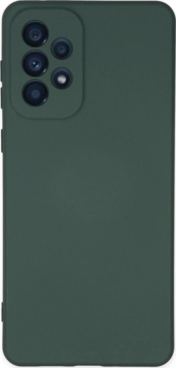 Samsung Galaxy A23 4G Kılıf Nano içi Kadife Silikon - Koyu Yeşil - Image 1