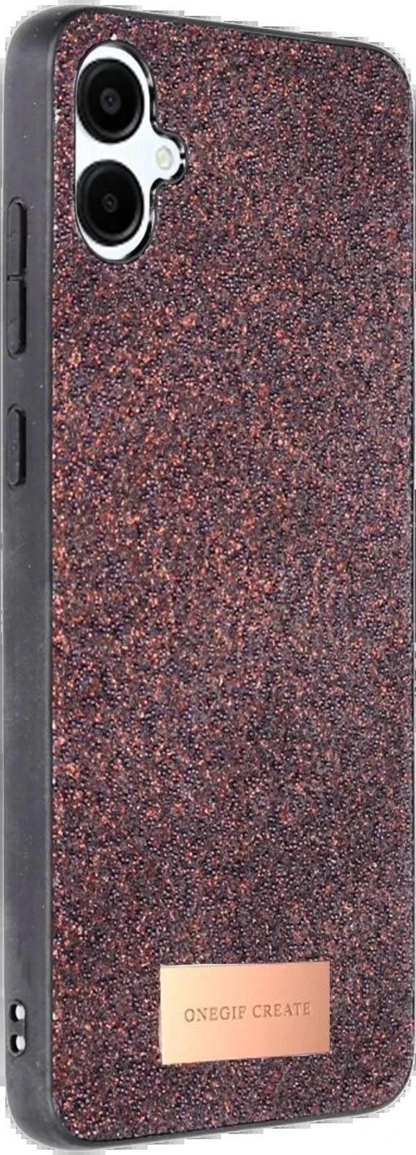 Onegif Samsung Galaxy A06 Bright Simli Kapak - Derin Mor - Image 1