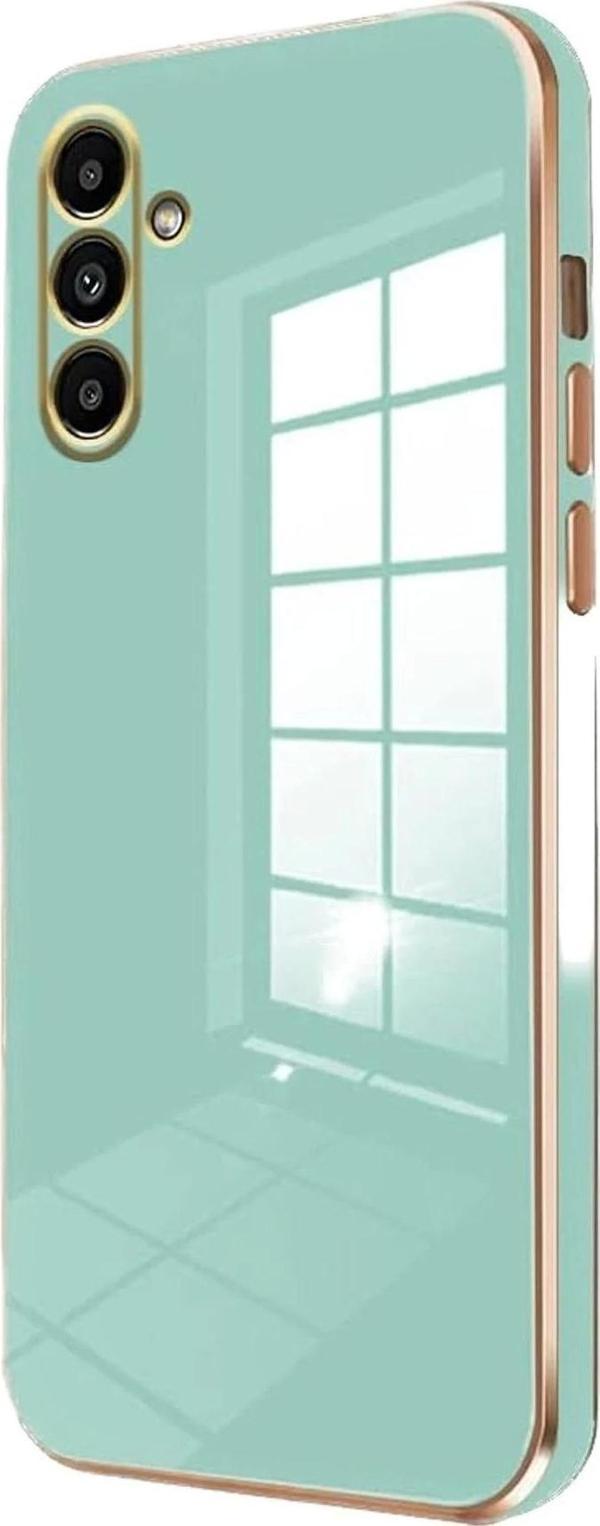 Samsung Galaxy M15 Kılıf Volet Silikon - Açık Yeşil - Image 1