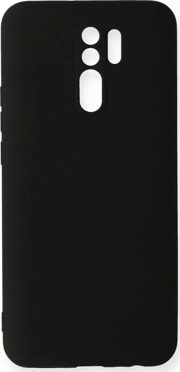 Xiaomi Redmi 9 Kılıf Nano içi Kadife Silikon - Siyah - Image 1